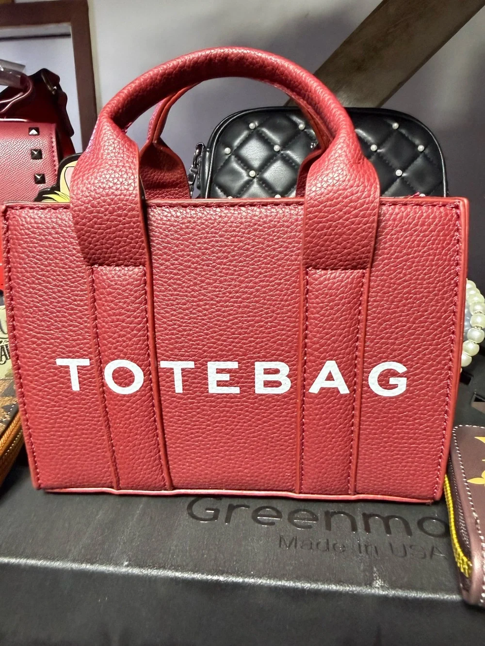 NEW TOTE BAG Small Red Womens Tote Bag